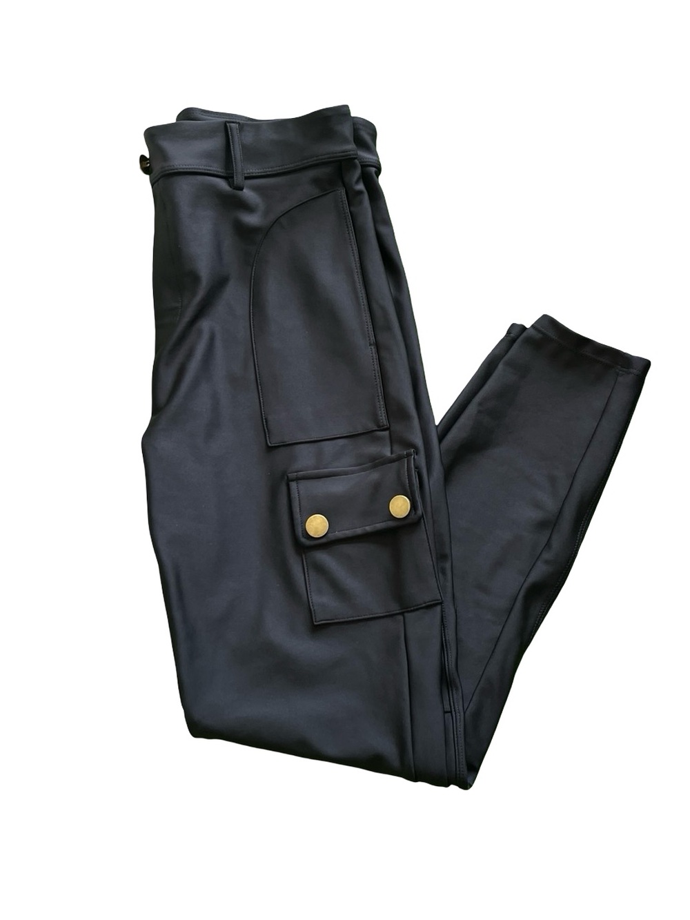 Halara Black High Waisted Sheen 7/8 Leggings with Pockets Womens Size Large